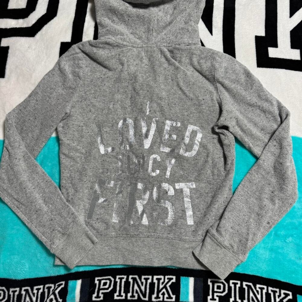 Y2K Juicy Couture Terry Cloth Zip Up Jacket